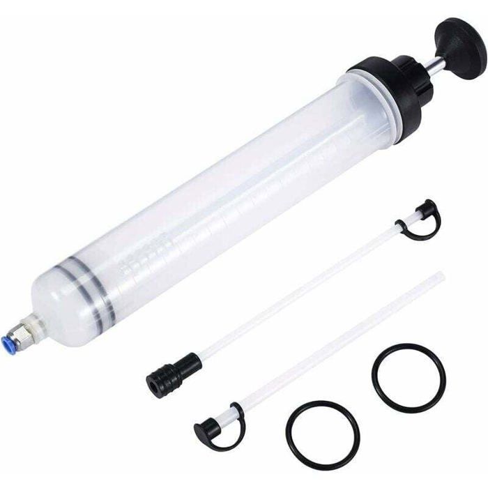 Seringue D'Aspiration Huile 500 Ml - Extracteur Pompe Manuel - Idéal Vidange Moteur, Boîte, Frein, Direction Assistée