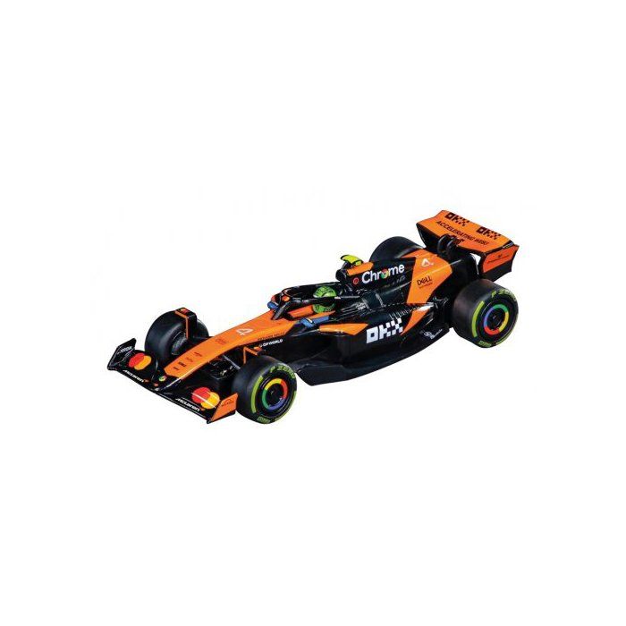 McLaren Formula 1 Team Norris - Voiture F1 Carrera Go 1/43 - Vehicule miniature, course - Set Accessoire circuit et Carte - Jeux - Jouets