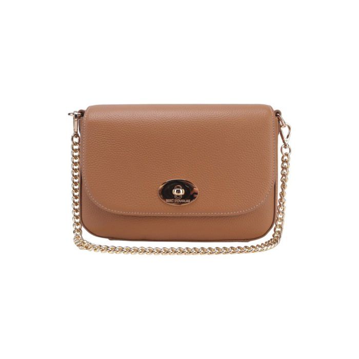 Mac Douglas Alba Cancun - Sac bandoulière cuir Marron-Havane CANCUN-ALBA-V21