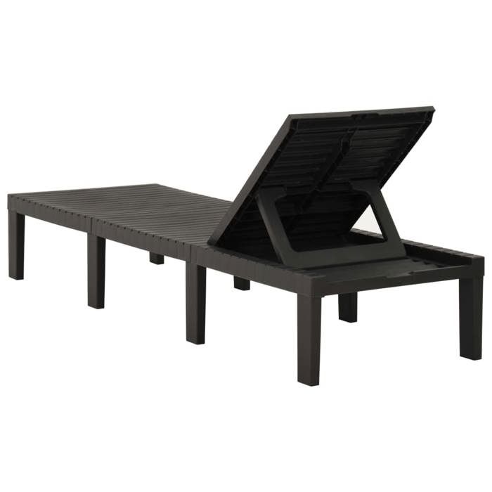 Sale 2026 Chaise longue/Transat - BURKE - 1 PLACE - plastique anthracite Cc886