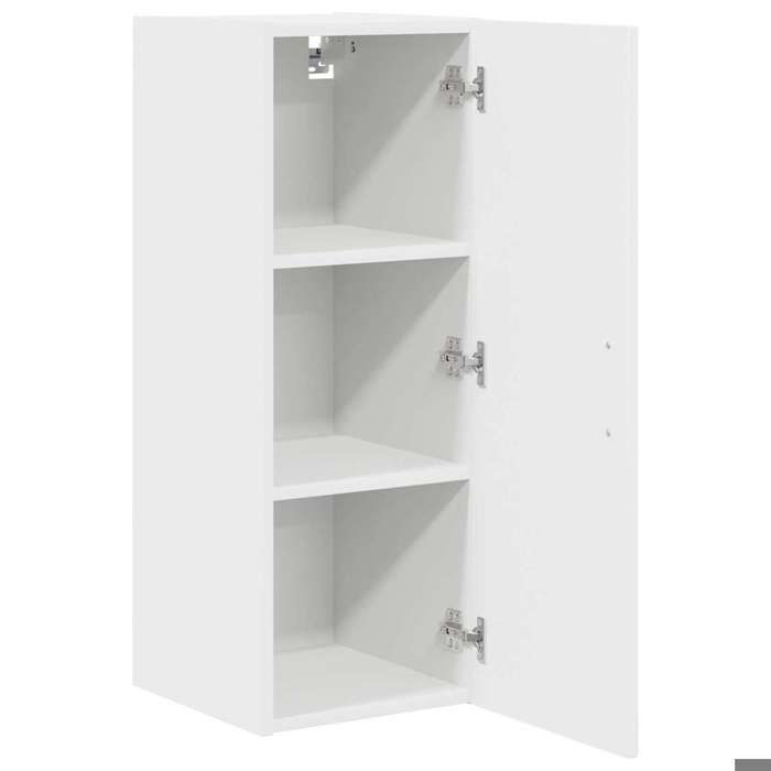 Moderne Armoires suspendues avec porte (2 pièces) SWEETY Placards cuisine Blanc 30x31x80 cm BB325