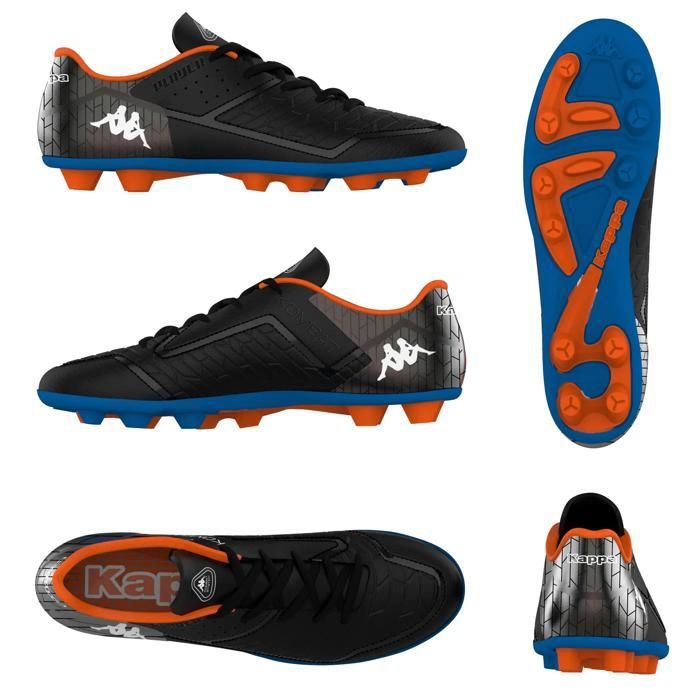 Chaussures de football Kappa Kombat Player FG - black/blue royal Chaussures de football Kappa Kombat Player FG - black/blue royal