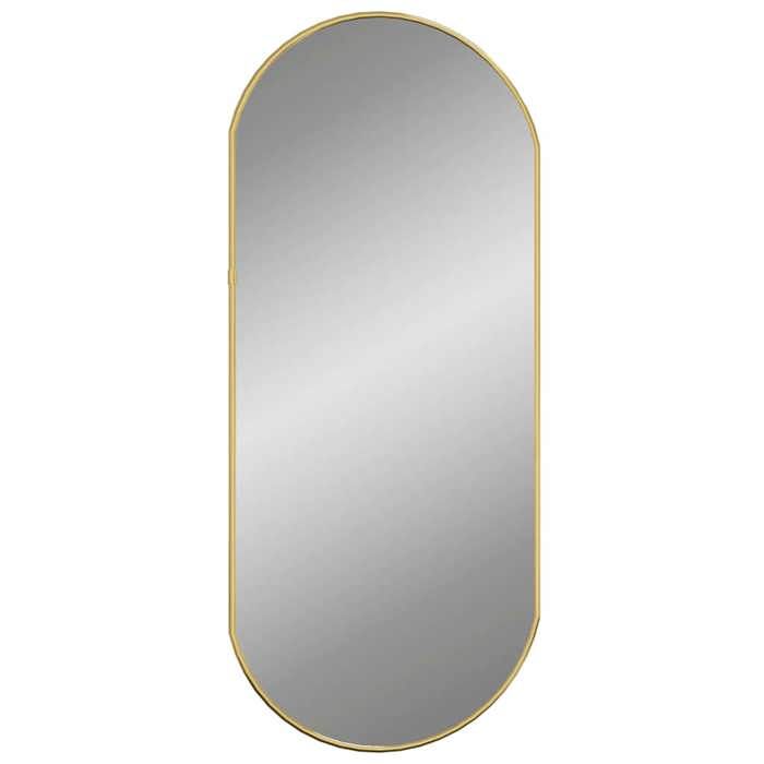 Promotion avril*Meuble de Salon/Bain - PARAJ - Miroir mural - design Élégant - Doré 70x30cm Ovale_459647