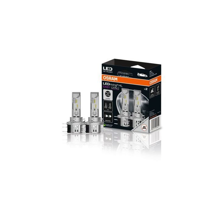2 Ampoules LED H15 LEDriving HL EASY H15 ECO PACKAGING Osram 64176DWESY2-2HB