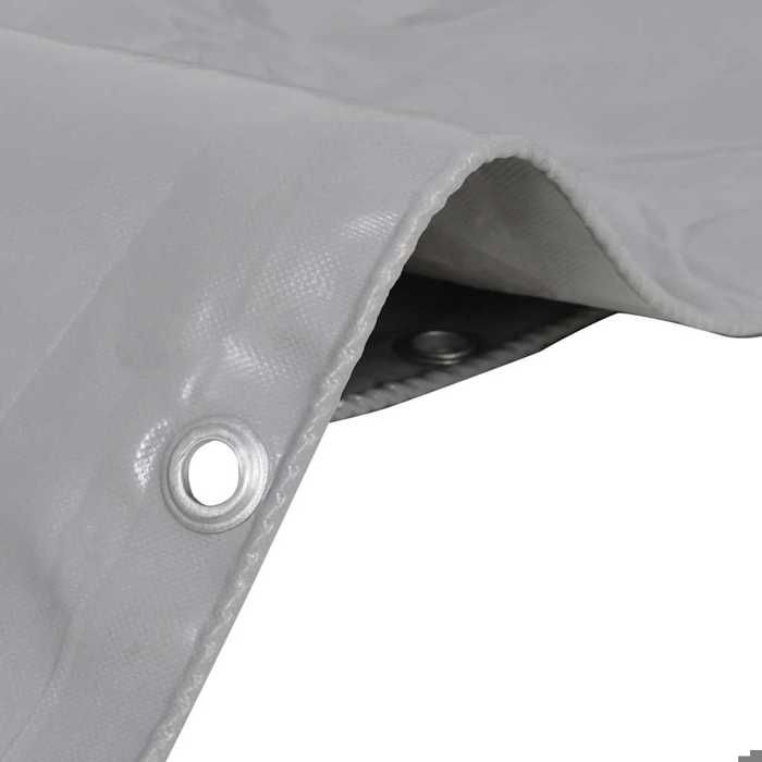 Tarps Toile avec revêtement en - PVC - Imperméable - Anti-UV - Gris - 3x6 m