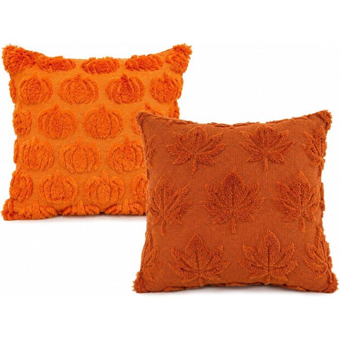 Lot De 2 Housses De Coussin En Forme De Citrouille Décoration DAutomne Pour Maison Canapé Chambre Thanksgiving Et Halloween