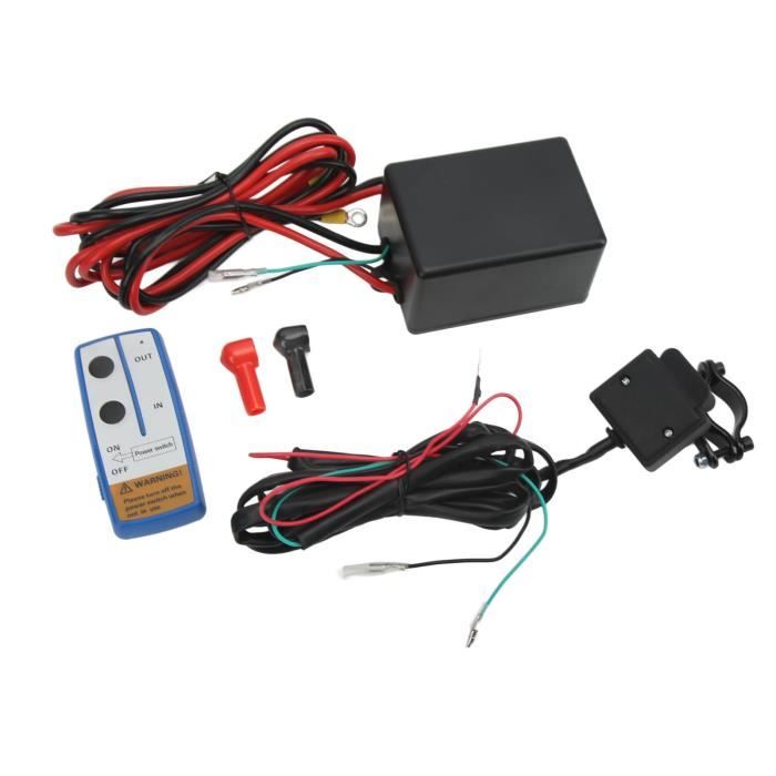 Télécommande Sans Fil Pour Treuil Akozon - Pack 2 Émetteurs + Récepteur 12V, Portée 15m