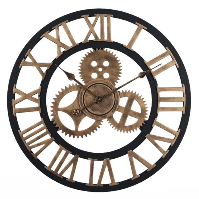 Horloge Murale Diametre 50 Cm Horloge Decoratif Grande Horloge Pendule Murale Or Achat Vente Horloge Pendule Soldes Sur Cdiscount Des Le 20 Janvier Cdiscount