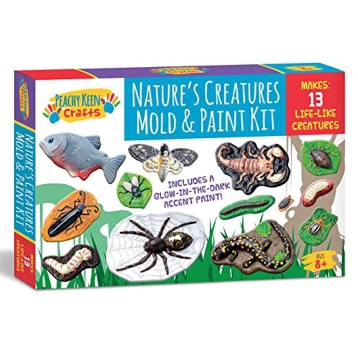 Jeu De Coloriage Qozhc Moule Et Peinture Votre Propre Creepy Crawlers Craft Set Faire Bug Paintable Plaster Figurines Ce Phosphore Cdiscount Jeux Jouets