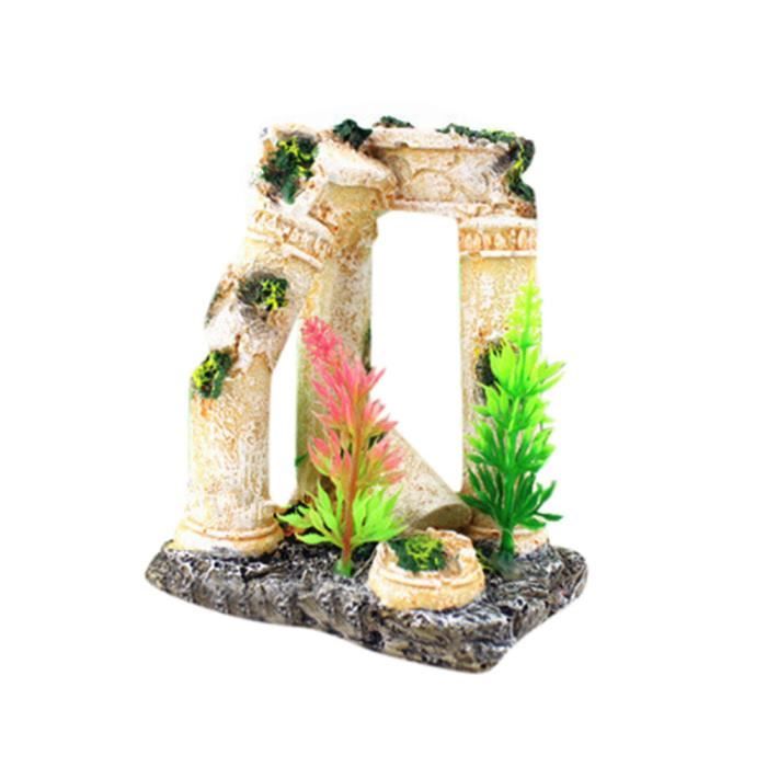 Ruines Temple romain Aquarium Décoration aquarium de poissons d