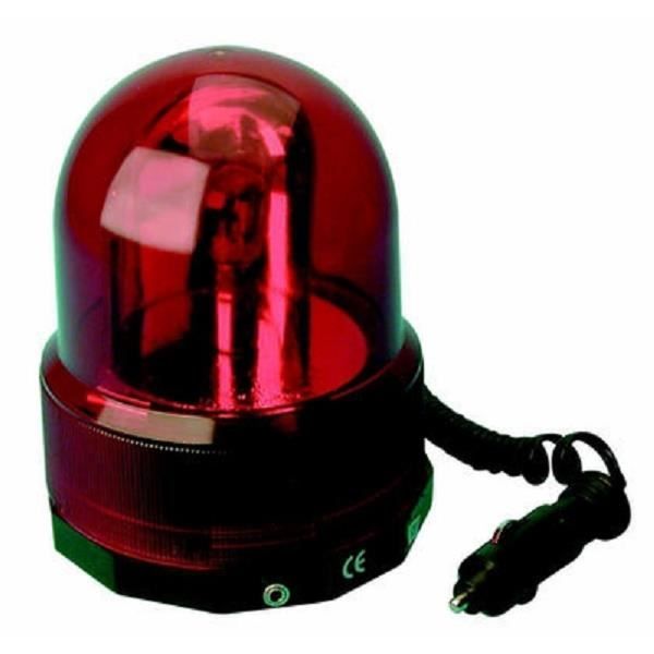 Gyrophare magnétique à led 36W rouge avec alimentation par fiche