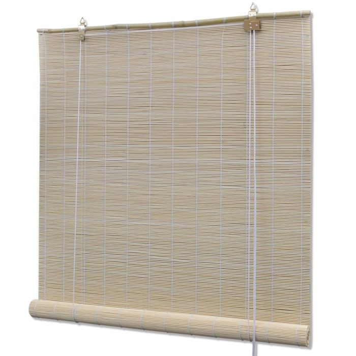 Store enrouleur bambou naturel 100 x 160 cm fenêtre rideau pare-vue volet roulant 4102140
