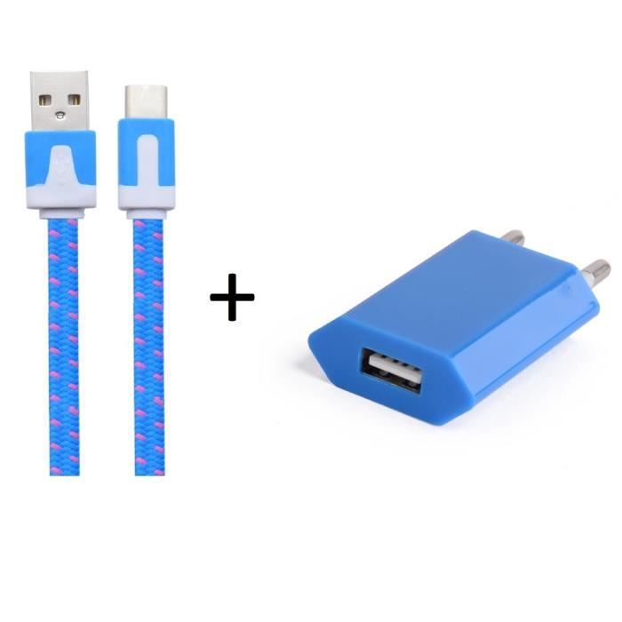 Pack Chargeur pour HUAWEI P smart Z Smartphone Type C (Cable Noodle 1m ...