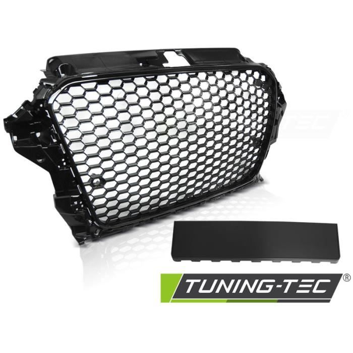 Grille de calandre pour Audi A3 8V 12-16 noir brillant look RS3 GRAU52