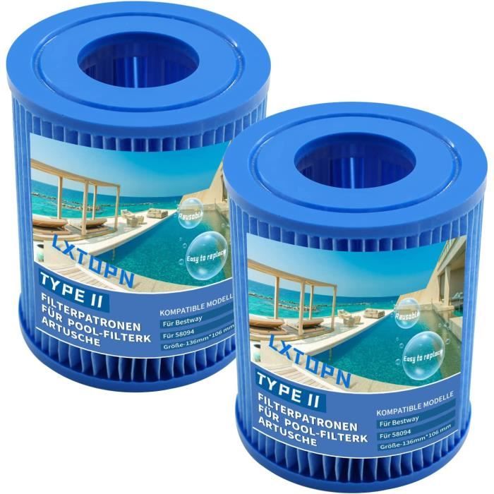 Malaka Lot De 2 Cartouches Filtrantes Pour Spa – Compatibles PRB25-IN, C-4326, FC-2375 – Filtration Performante Et Économique