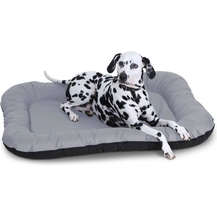 Comparer les prix de Knuffelwuff Lucky In et Outdoor, Tapis, Panier, Lit, Coussin, Corbeille pour chien,imperméable, gris XL 90 x 75 x 12cm