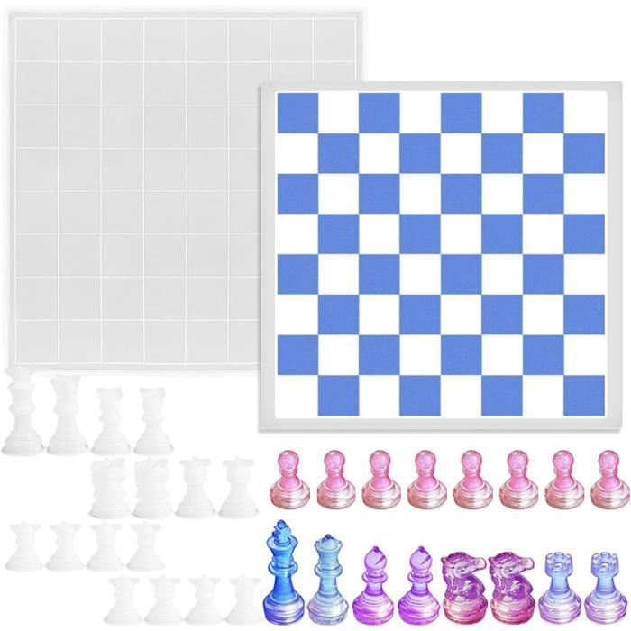 Moule En Silicone Pour Pièces D'Échecs En Résine - DIY Artisanat Pour Création De Jeux Uniques