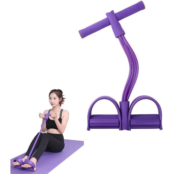 Bandes De Résistance Fitness 6 Tubes - Corde élastique Multifonction Pour Abdos, Musculation, Yoga - Poignée Et Pédale Incluses