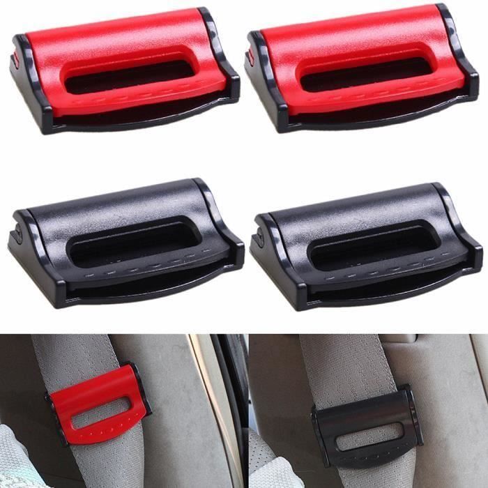 4pcs Ajustable Voiture Clip Pince Boucle Fixation Ceinture De