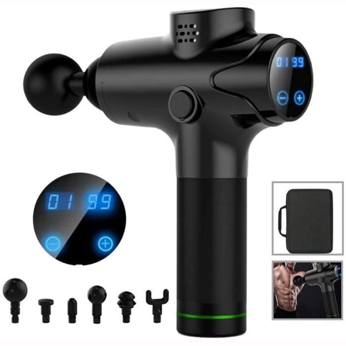 Pistolet De Massage Percussion De Poche Sans Fil Muscle Massager Therapy Body Relax Pour Les Muscles Cou Dos Stunning Noir Prix Pas Cher Cdiscount