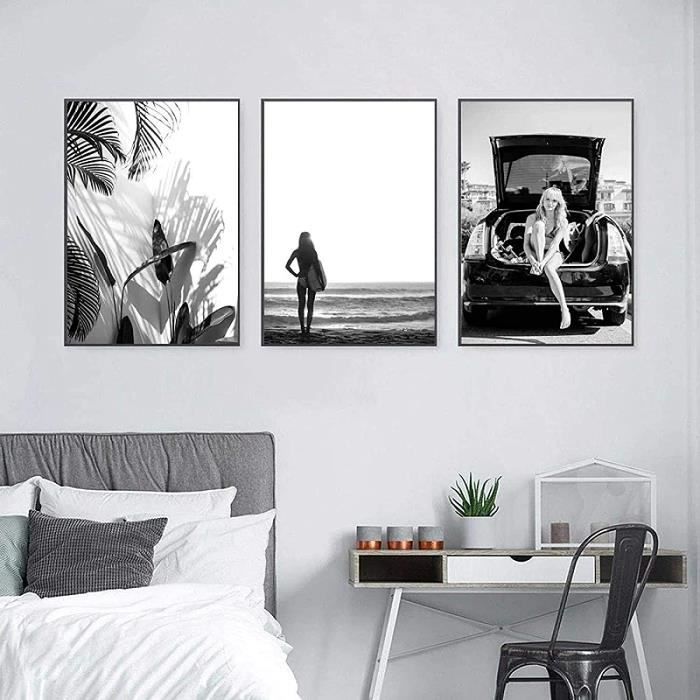 Impression moto noir et blanc | art mural moto vintage