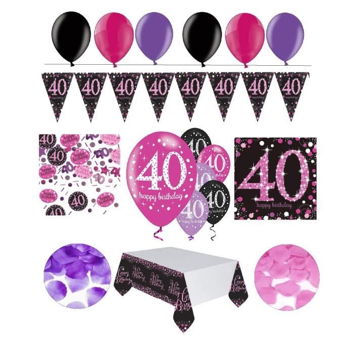 Fete Anniversaire Deco 40 Ans Achat Vente Pas Cher