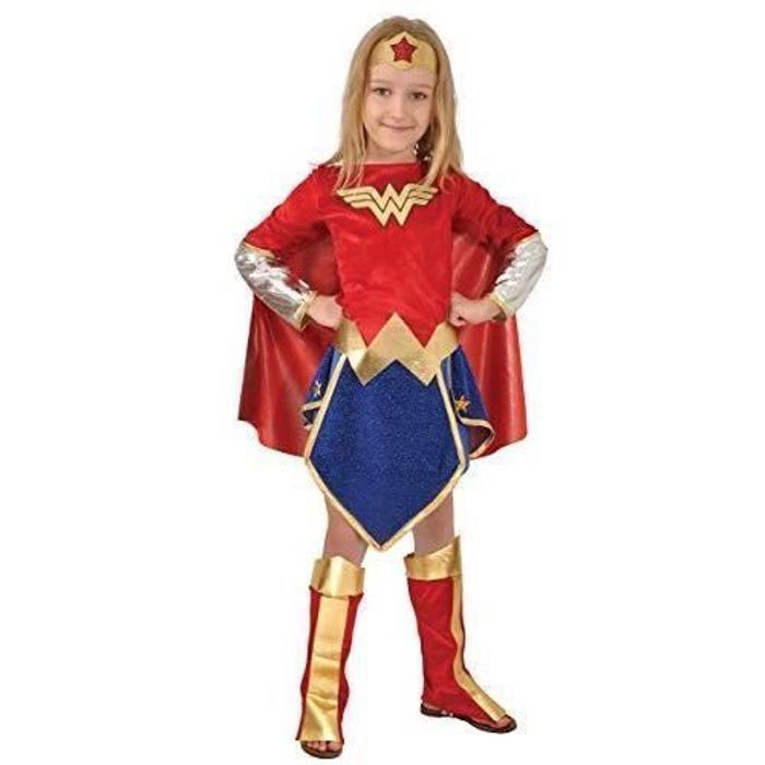 Ciao - Costume Wonder Woman Fille - Officiel DC - Taille 5-7 Ans - Halloween Carnaval