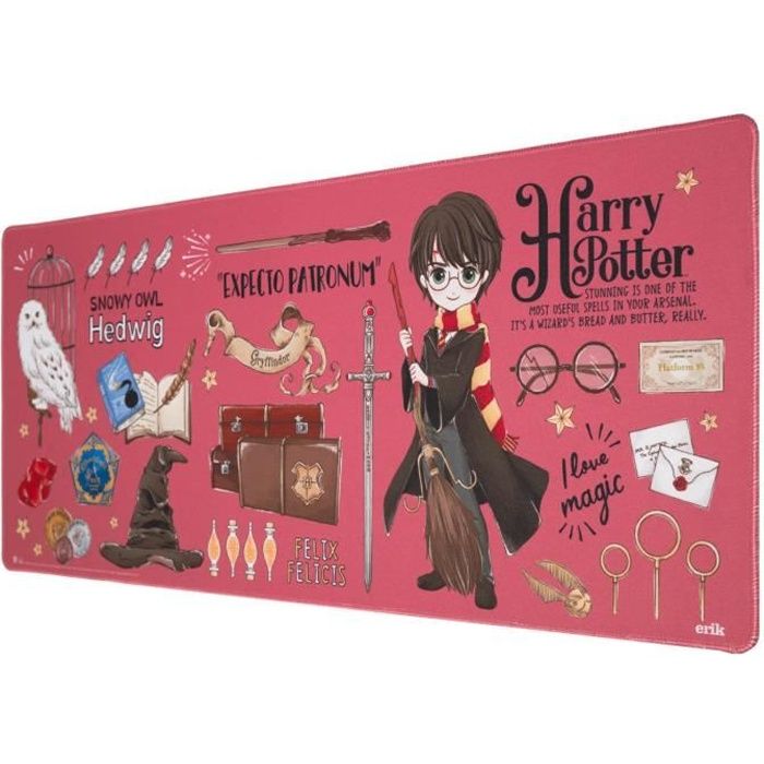 tapis Raton Xl Harry PotterBords renforcés base antidérapante et empêche les liquides de passer. Mesure 80 x 35 cm.