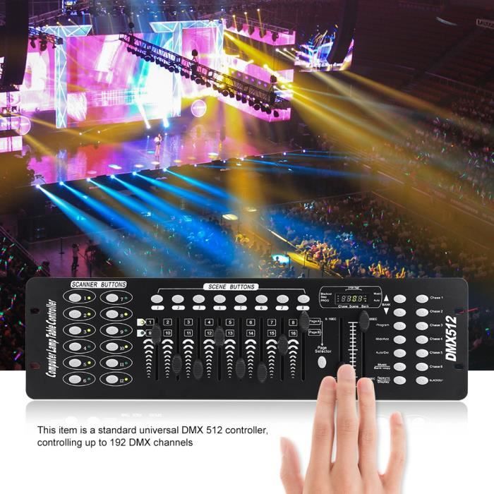 Contrôleur DMX512 Portable 48 Canaux - Console Mini Pour éclairage Scène, DJ, Discothèque, événements