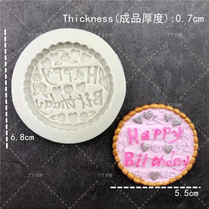 Moule A Gateaux Silicone 3d Joyeux Anniversaire Lettres Numers Moule Pour Glace Gelee Chocolat Moule Anniversaire Type No 1 Cdiscount Maison