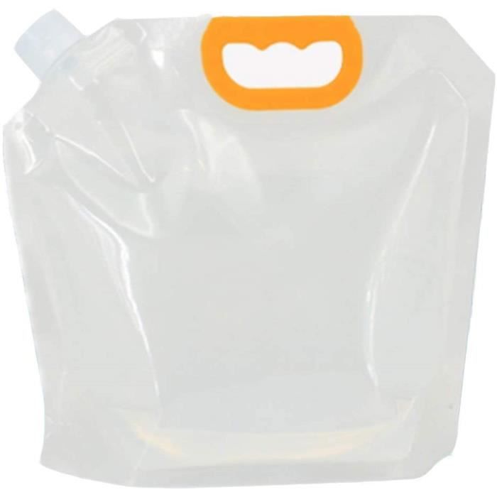 Réservoir D'eau Pliable Sona 5 Gallons Avec Poignée – Transparent, PVC, Camping