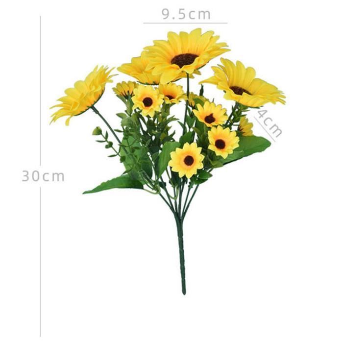 SLFYEE Lot De 50 Têtes De Tournesol Artificielles De 8 Cm - Fleurs