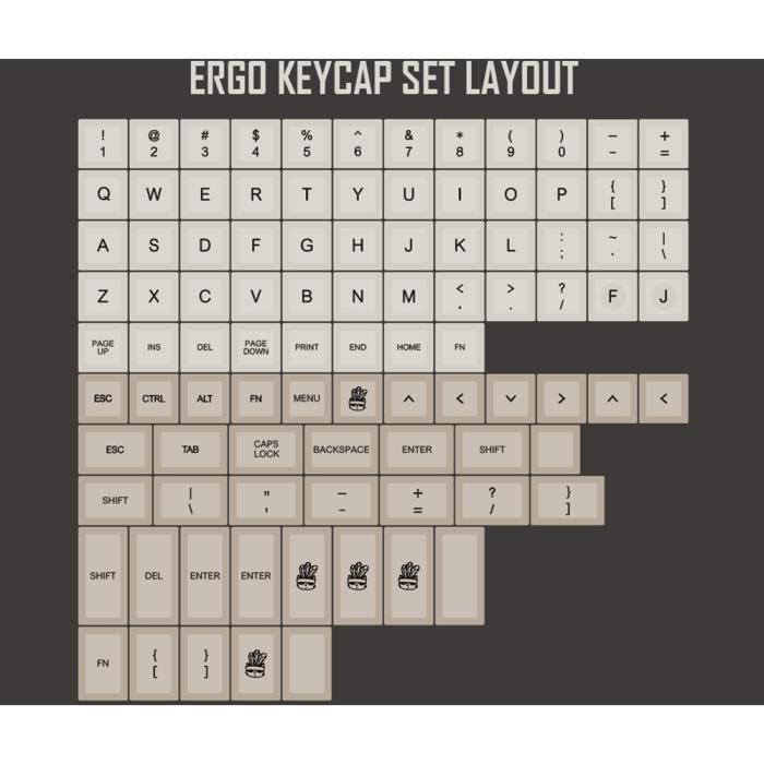 Lot De 20 Touches Vierges DSA 1U Pour Clavier Mécanique - PBT, Couleurs Assorties, Personnalisation Gaming - 10