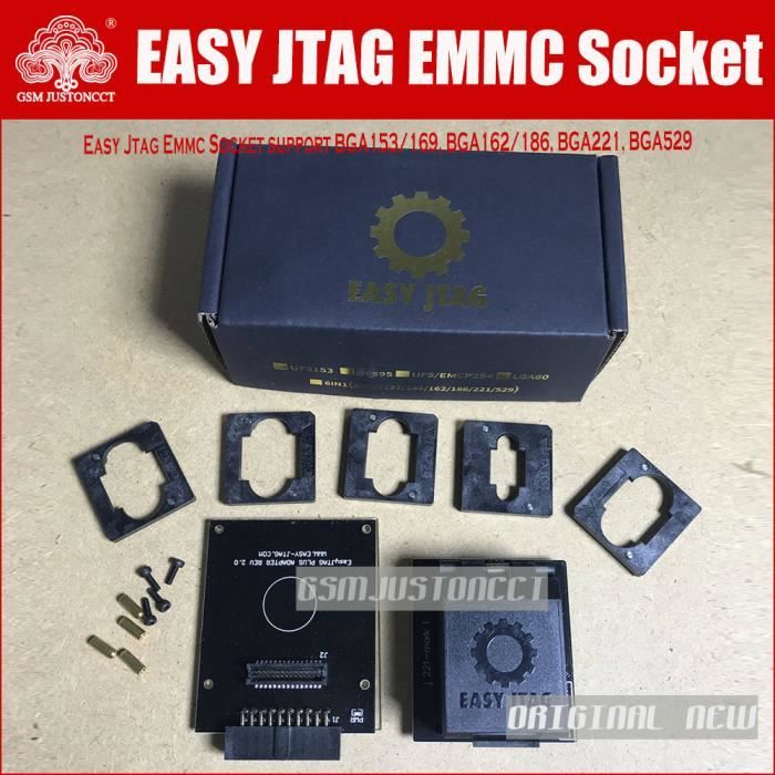 Emmc socket - Easy Jtag Plus Box Z3x + Nouveau Kit De Prise Emmc Pro, 2022 Original, Pour Htc, Huawei, Lg, Sa
