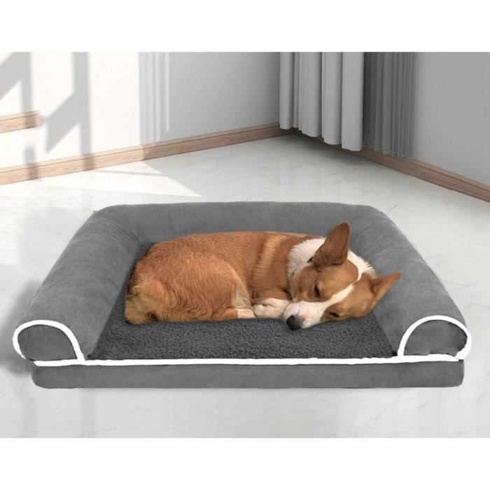 Comparer les prix de Panier Chien Taille Grande: Coussin pour Grand Chien Déhoussable Lit Lavable en Peluche, Canape Orthopétique avec