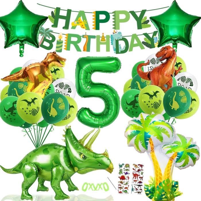 HOWAF 30 Guirlandes Suspendues Dinosaures – Déco Anniversaire Garçon, Pterodactyle, T-Rex, Tricératops, 36 Cm