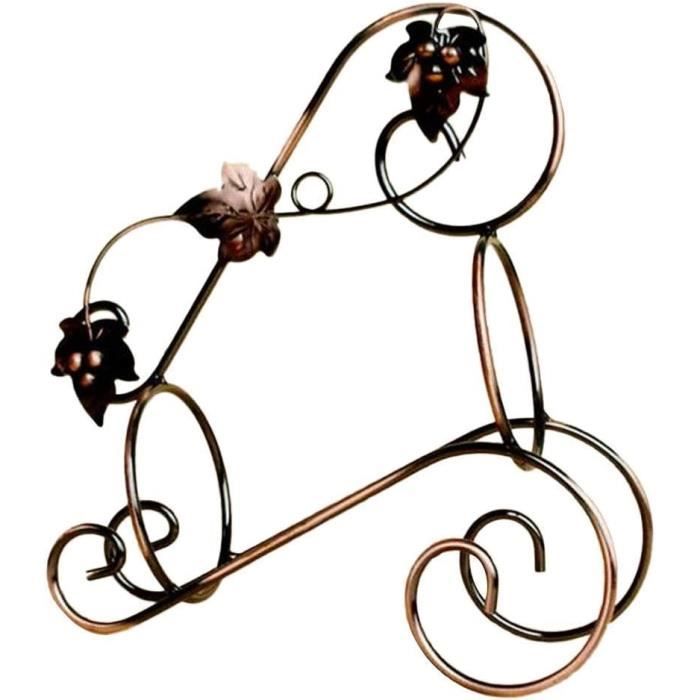Porte Bouteille Ancien En Métal Et Bois – Casier Vintage 4 Compartiments – France