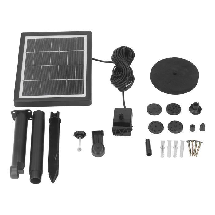 Kit Pompe Solaire 4W 5V Pour Fontaine De Jardin - 120L/H, 9 Buses, Idéal Extérieur Et Terrasse