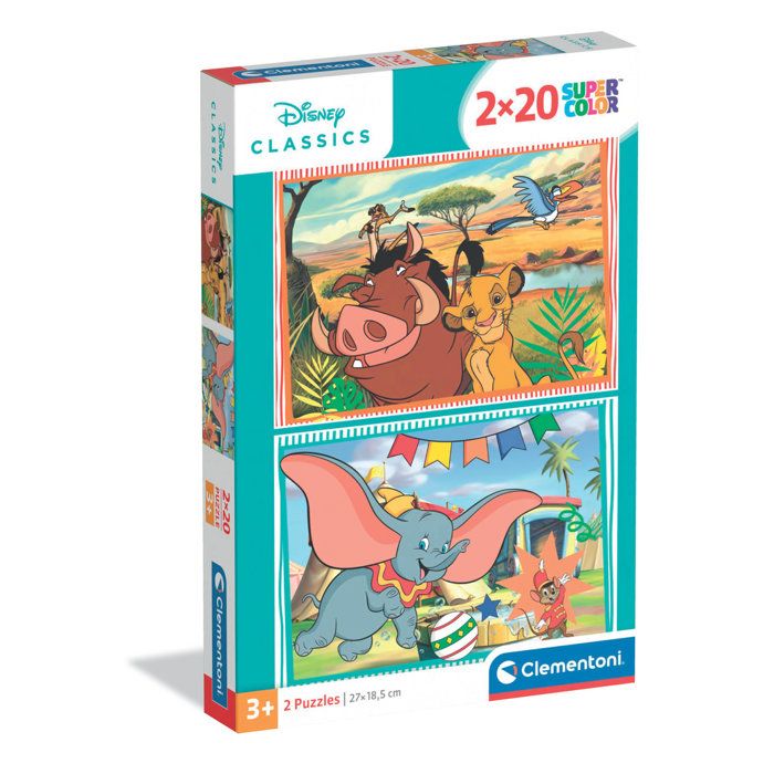 CLEMENTONI - 2x20 pièces - Disney Classic