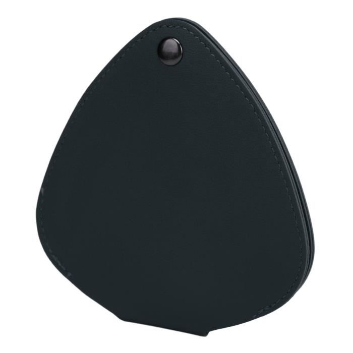 Étui En Cuir Pour Médiators De Guitare Vola - Porte-Clés, Forme Guitare - Rangement Plectres - Noir