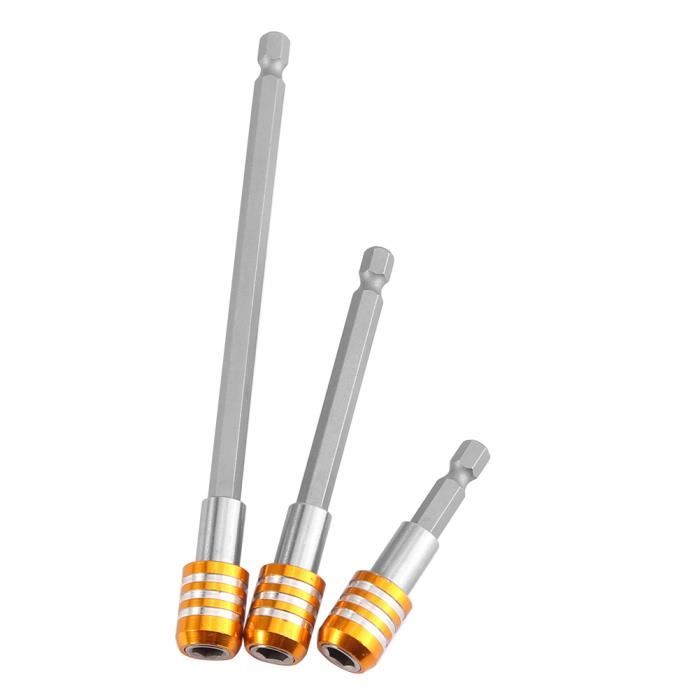 Lot De 2 Porte-embouts Magnétiques Flexibles 1/4'' – 90 Mm + 145 Mm, Tête Pivotante 20°, Accès Angles Difficiles