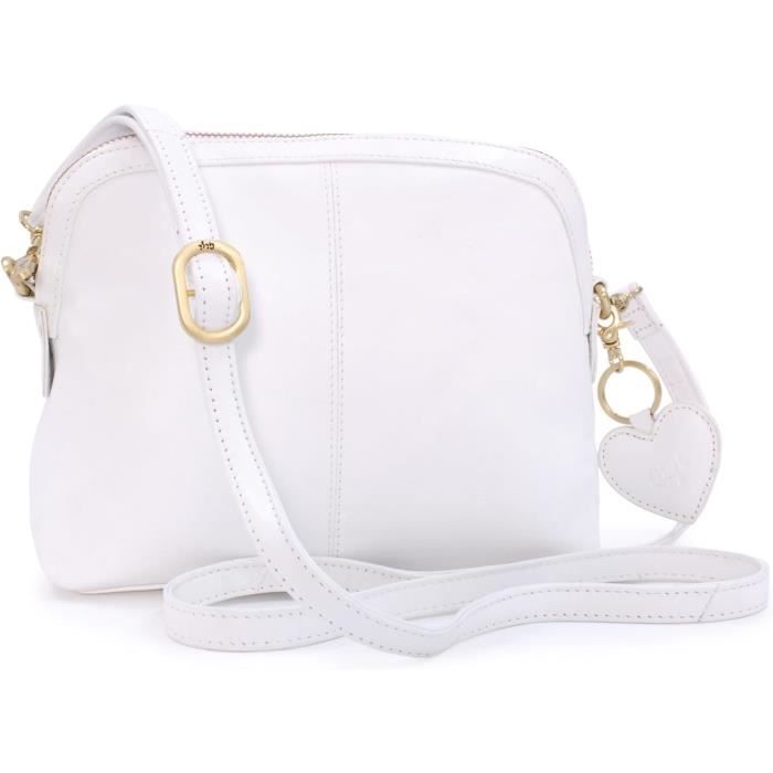 Sac à Main Femme Lorenz – Cuir Véritable – Bandoulière Ajustable – Patchwork Multicolore