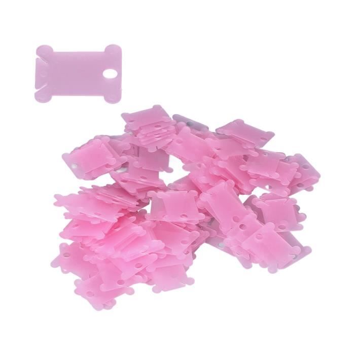 100 Bobines Plastique Pour Fil à Broder Ou à Coudre - Organisez Votre Atelier Facilement - 3.8x3.6 Cm