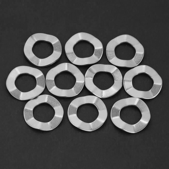 100 pièces Attaches de câble en acier inoxydable 304 à verrouillage