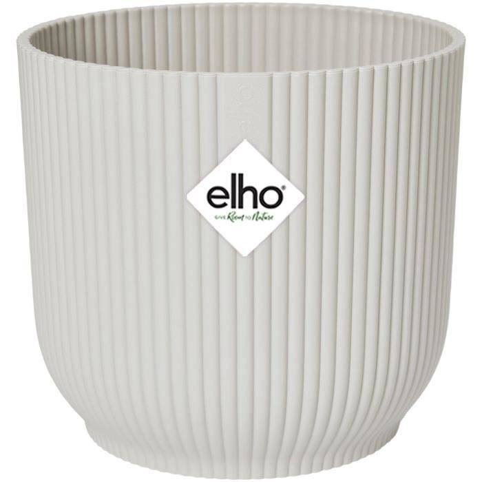 ELHO Vibes Fold Pot de fleurs rond 30 - Blanc - Ø 30 x H 27 cm - intérieur - 100% recyclé