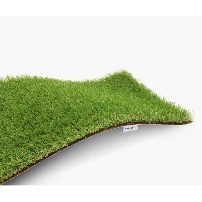 Gazon Synthétique Villandry Decoweb - 25mm, Rouleau 3m X 6m, Pour Terrasse, Jardin, Piscine - 8 Ans Garantie