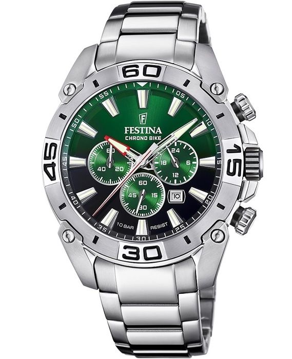 Montre - Festina - F20543/3 - Chronographe - Cadran vert - Étanchéité 100m