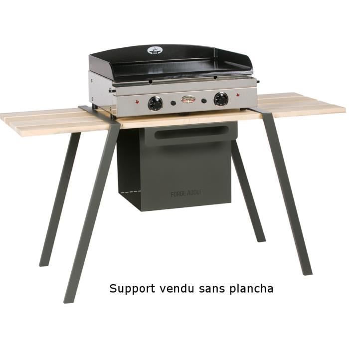 Support plancha FORGE ADOUR - SPI T 600 - Gaz - Sur chariot - Iberica 600 - Taupe