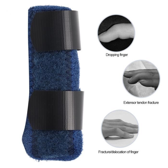 Attelle Pour Petit Doigt (pinky) - Taille M, Noir, Pour Fracture Ou Entorse