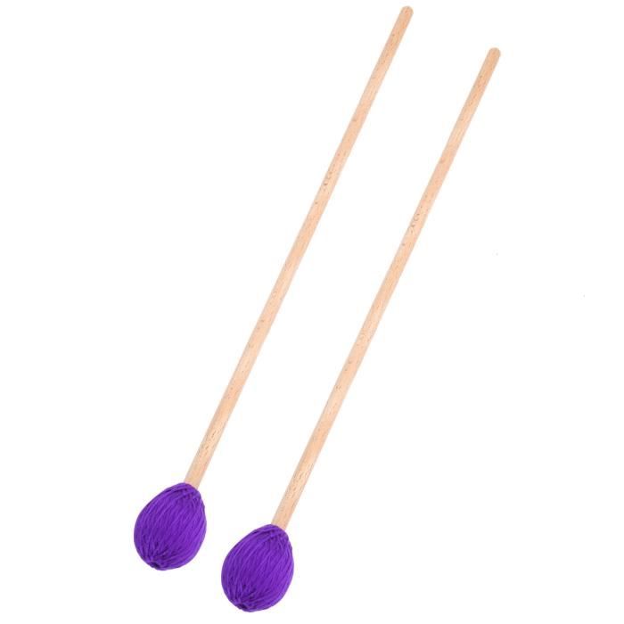 Paire De Mailloches (Maillets) Pour Xylophone, Marimba - Tête En Caoutchouc, Manche En Bois - Enfant - 3